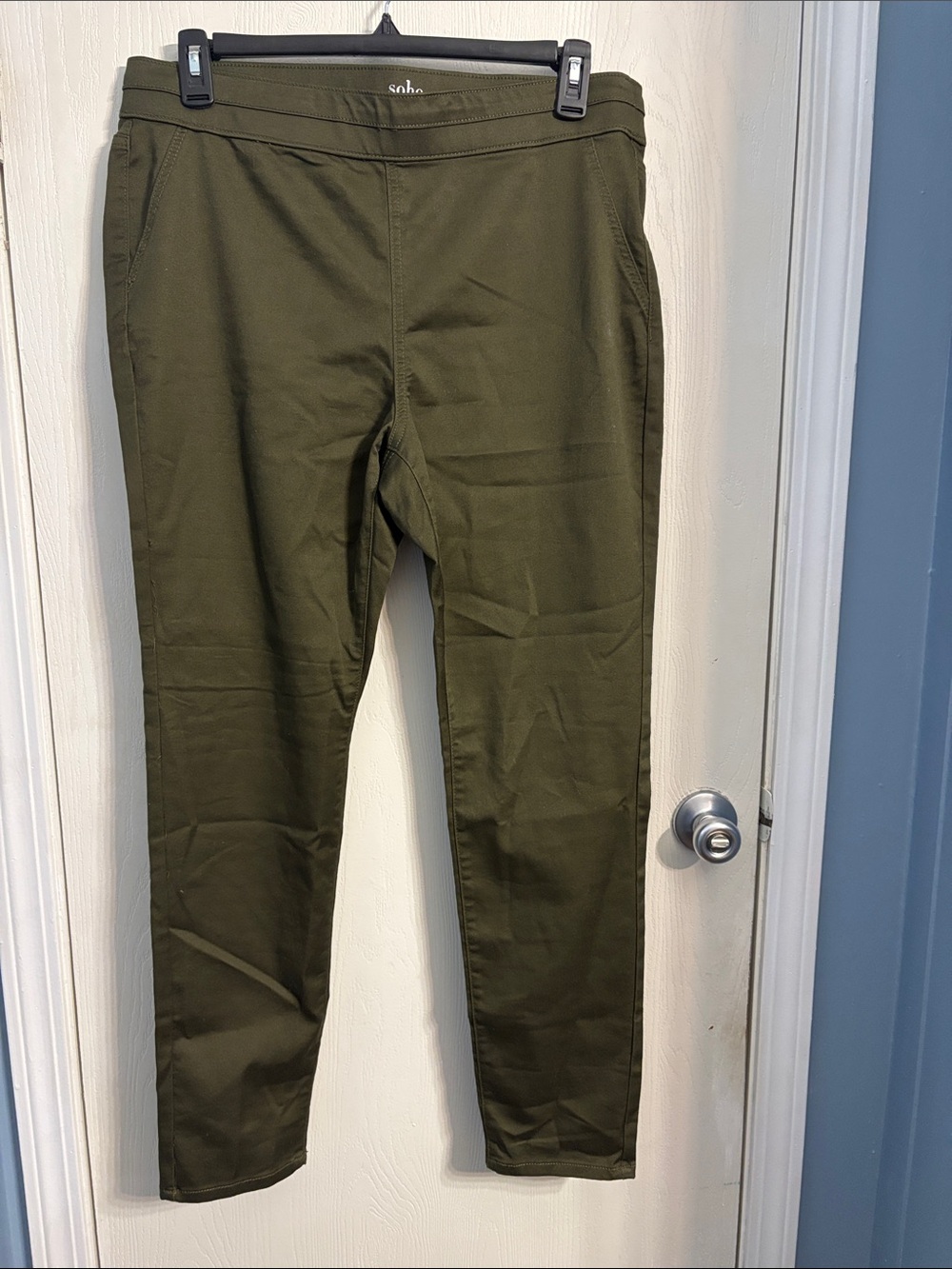 Soho Olive Green Women's Stretch Leggings